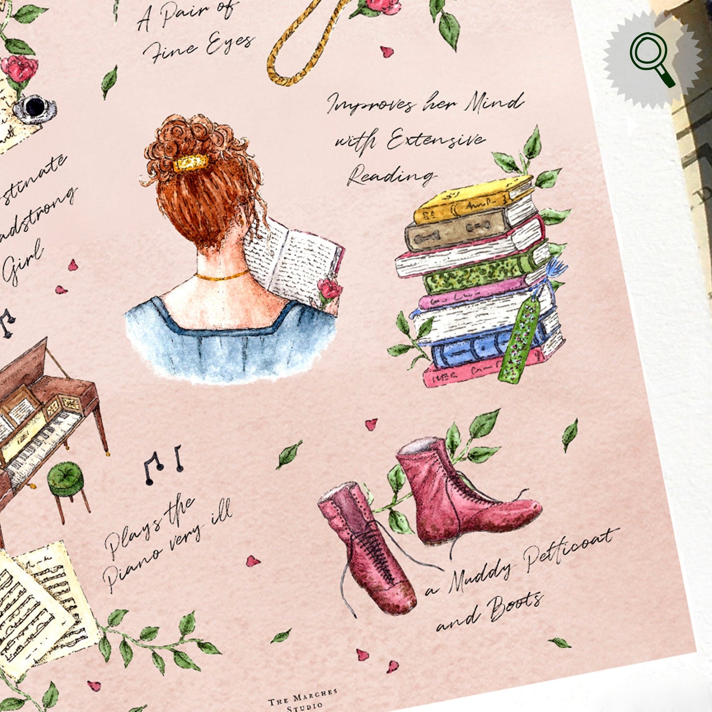 The Lizzy Bennet Checklist: A Pair of Fine Eyes, Improves Her Mind with Extensive Reading, A Muddy Petticoat and Boots, Plays the Piano Very Ill, Obstinate Headstrong Girl