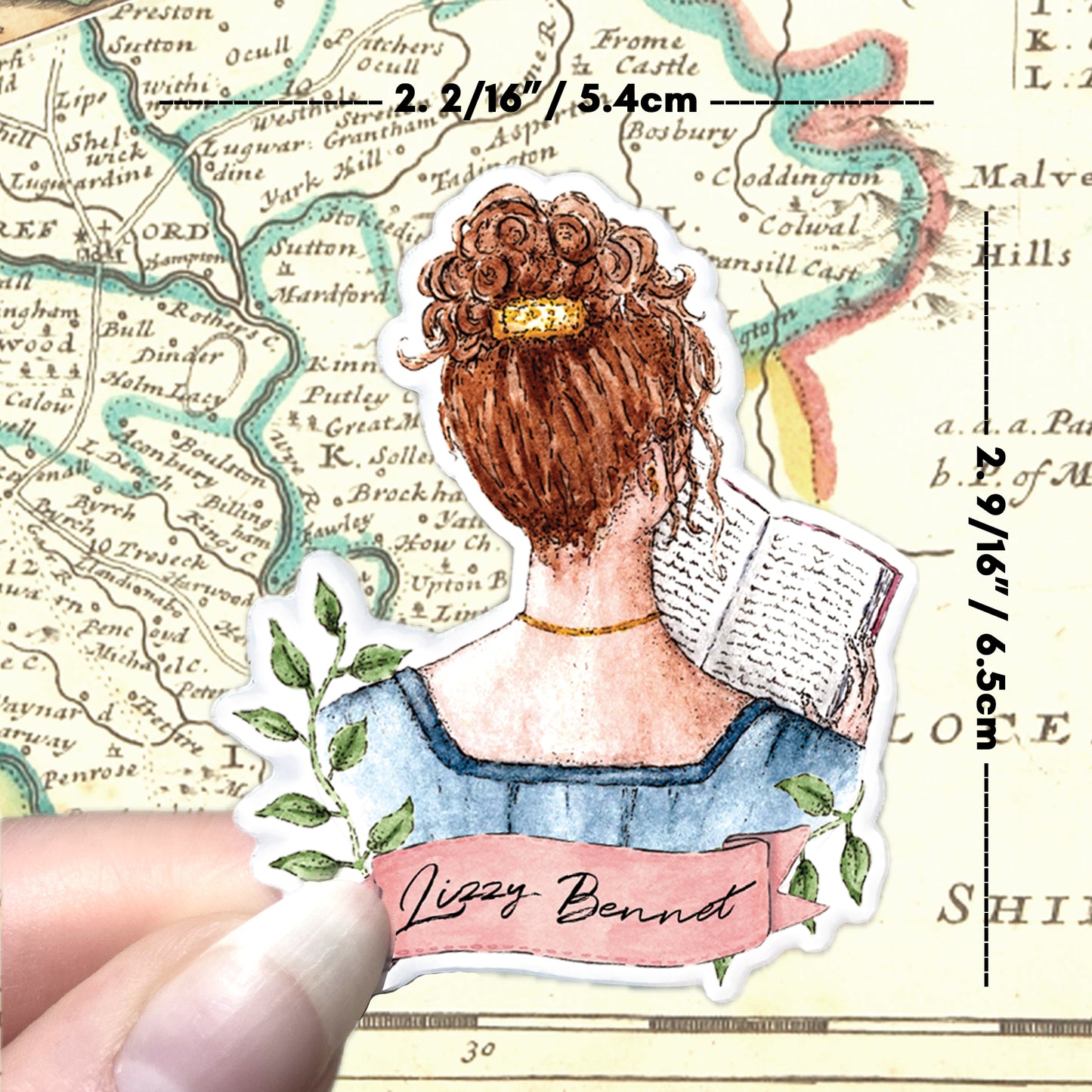 Lizzy Bennet Vinyl Decal Sticker | Pride and Prejudice
