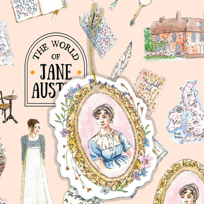 Jane Austen Wrapping Paper Set of 4 Designs | Christmas and Birthday | 4 Large 50x70cm Sheets and Tags